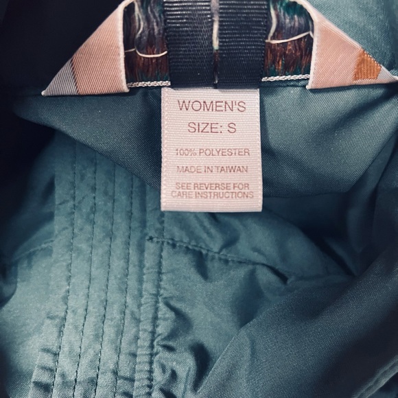 EMS Anorak Raincoat Forest Green Hooded Size Small - Picture 7 of 9